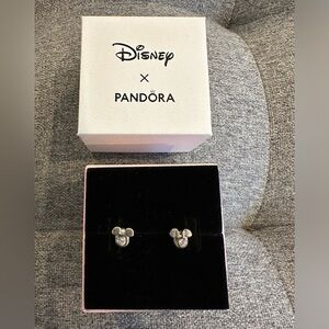 Pandora Disney Silver Earrings